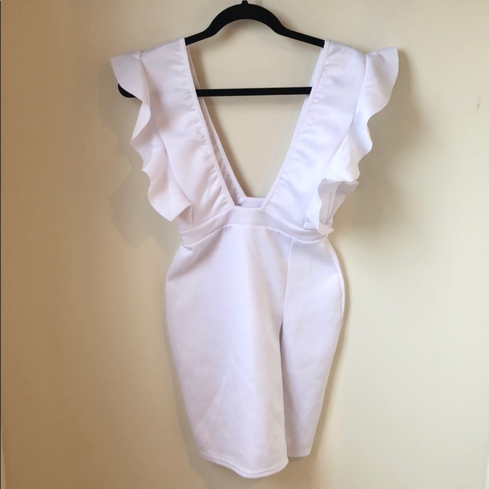 PLT Deep V Dress